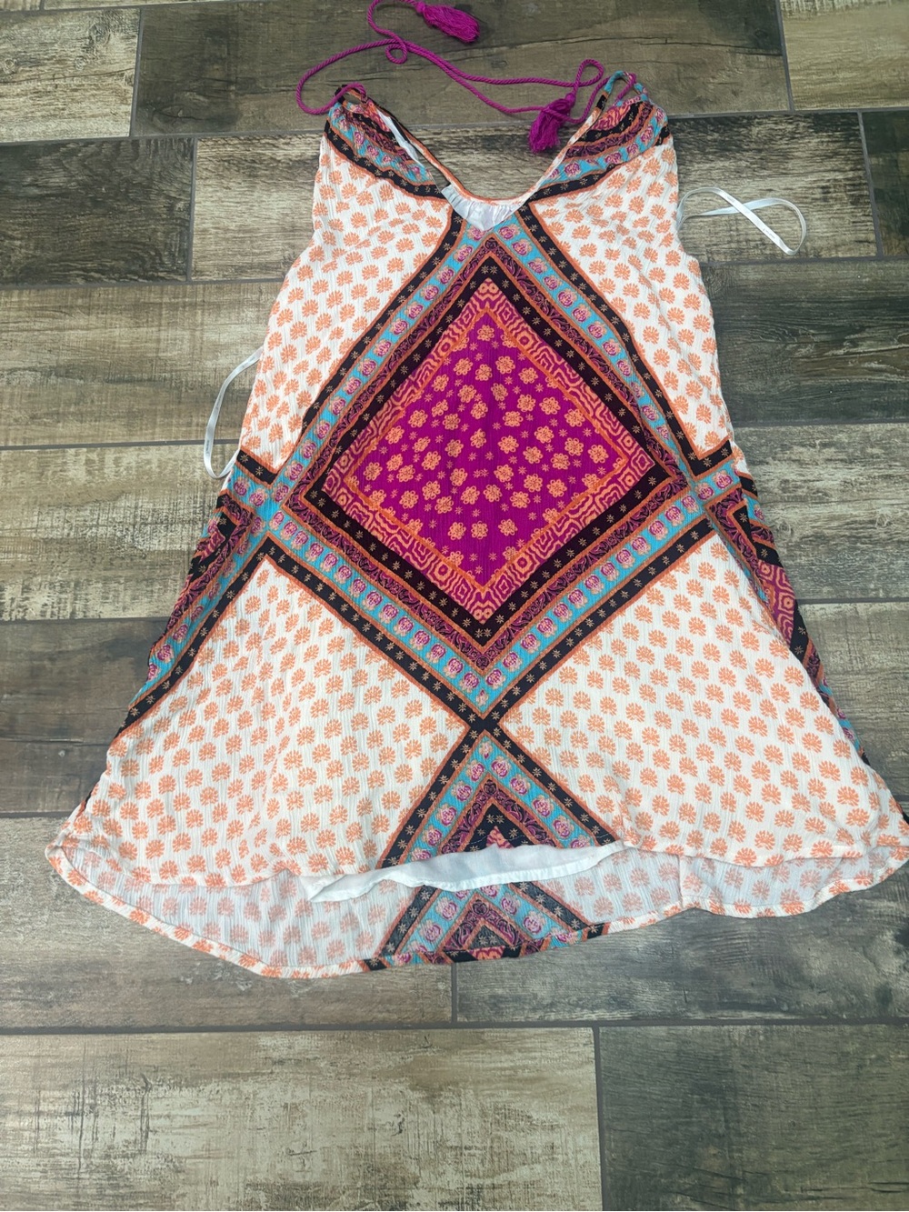 MINKPINK Pink & Peach Printed Halter Camisole